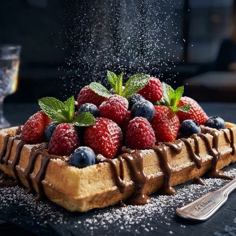 Kırmızı Orman Meyveli Ferah Waffle